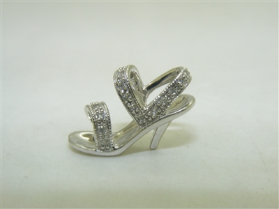 Diamond High Heel Shoe pendant