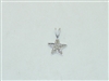 14k white Gold Diamond Star Pendant