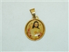 18k Yellow Gold Jesus's Heart Medal