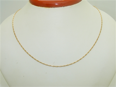 14k Yellow Gold Fancy Link Chain