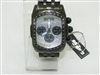 JoJo King Black Stainless steel watch with diamonds