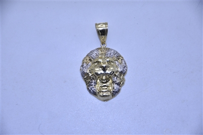 10k Yellow Gold Lion Pendant