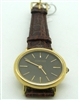 Concord Black Face Sapphire Dial 18 K Gold Watch