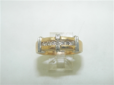 18k Yellow & White Gold Diamond Ring