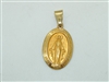 14k yellow Gold Mary Medal