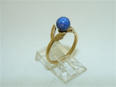 14k Yellow gold Blue Lapis Ring