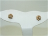 14k Yellow Gold Diamond earrings