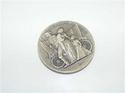 Mormons at Utah Sterling Silver Medal 1972 Longines-Wittnauer