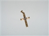 Diamond 14k Yellow Gold Cross Pendant