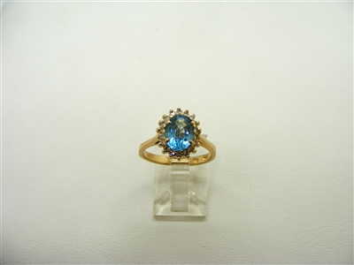 Ladies Blue Topaz Ring