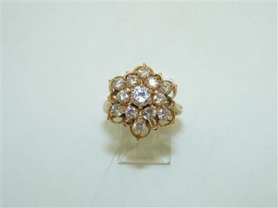14k Yellow Gold Vintage Diamond Ring