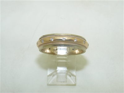 14k Diamond Wedding Band