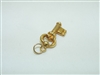 18k Yellow Gold Key Pendant