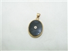 14k Yellow gold Double Side Pendant