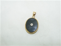 14k Yellow gold Double Side Pendant