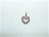 14k Yellow Gold Diamond Ruby Pendant