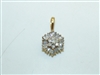 14k Yellow gold Diamond Pendant