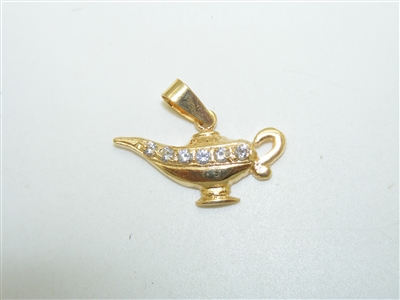 18k Yellow Gold Magic Lamp Pendant