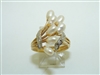 14k Yellow Gold Diamond Pearl