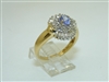 14k Yellow Gold Tanzanite Diamond Ring