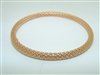 14k Rose Gold Mesh Bangle