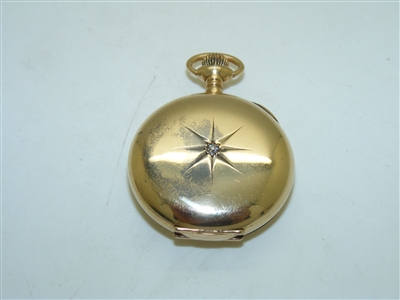 Vintage 14k Yellow Gold Waltman Pocket Watch