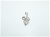 18k White Gold Heart Pendant