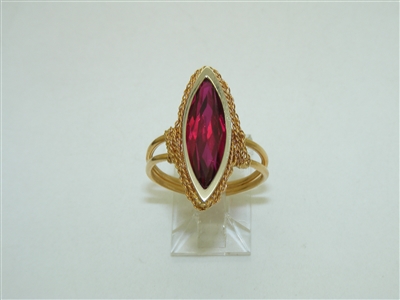 Gorgeous Ruby Yellow Gold Ring