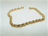 14k Yellow Gold Rope Chain Bracelete