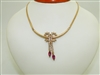 GORGEOUS Diamond & Ruby Necklace