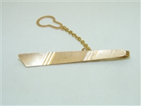 18k Yellow Gold Tie Clip