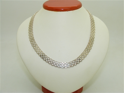 Sterling Silver Bismarck Necklace