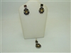 925 Silver Set Earrings and Pendant