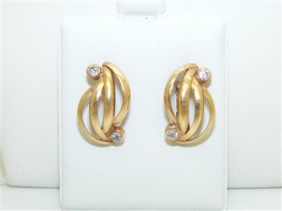 Beautiful 18k Yellow Gold Earrings