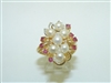 14k Yellow Gold Diamond Ruby Ring