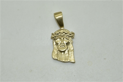 10k Yellow Gold Jesus Christ Pendant