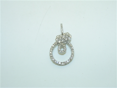 18k White Gold Diamond Pendant