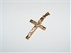 14k Yellow Gold Cross With Diamond