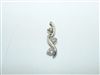 14k White Gold Diamond Slide Pendant