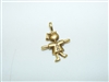 18k Yellow Gold Little Girl Pendant