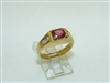 18k Yellow Gold Natural Ruby Ring