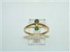 14k yellow Gold Emerald Ring