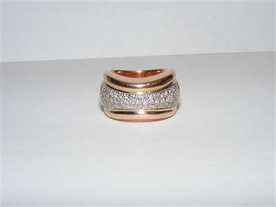 14k Rose Gold Diamond Ring