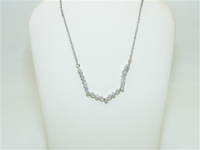 14k White Gold Diamond Necklaces