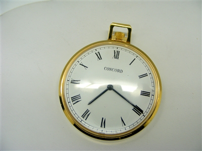 Vintage Concord Swiss Made Open Face Pocket Watch