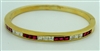 Ruby and Diamond Bangle Bracelet