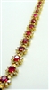 Ruby and Diamond Tennis Bracelet