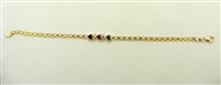 3 Hearts Multicolor Bracelet