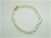 14k Yellow Gold Pearl Bracelet