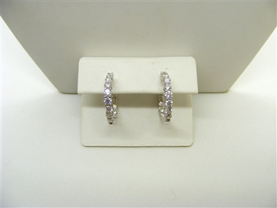 2 Carats Hoop Earrings